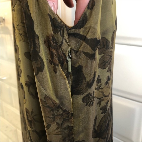 Banana Republic Green Floral Slip Dress 6 - Picture 8 of 8